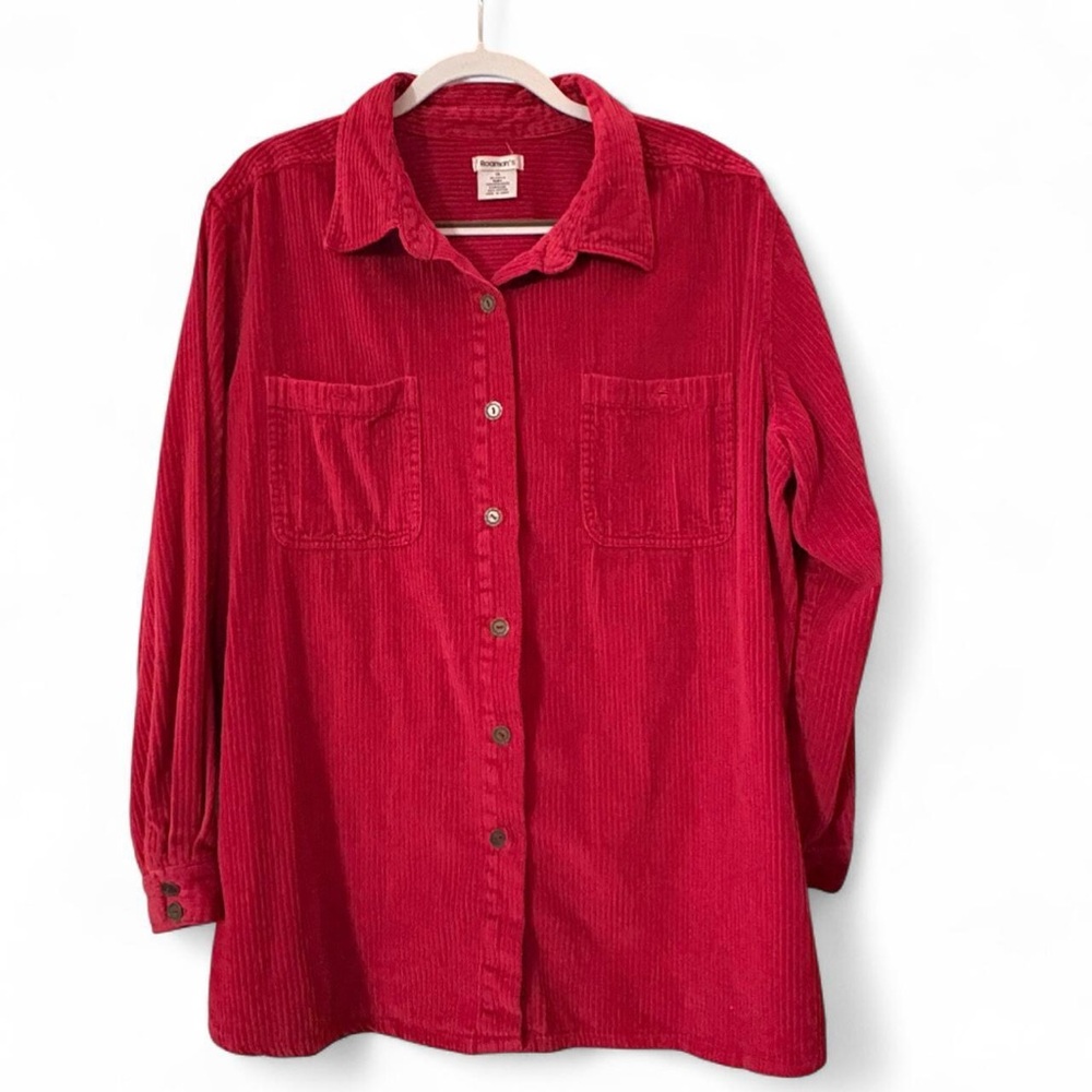 Roaman's Ruby Corduroy Shirt